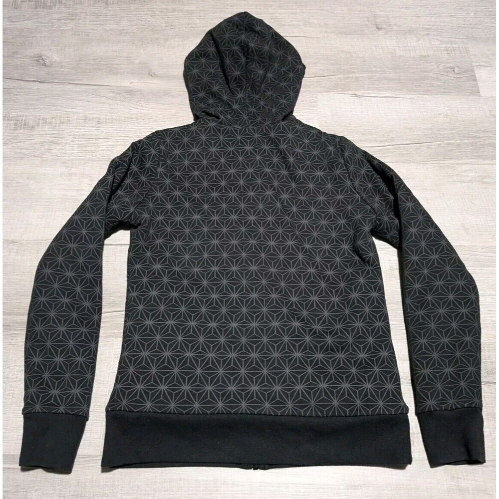 The North Face Womens Heavy Reversible Sweatshirt Jacket Fits Sz M Plush Black - Picture 7 of 11